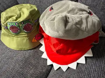 캐릭터 모자 세트 (공룡 상어)