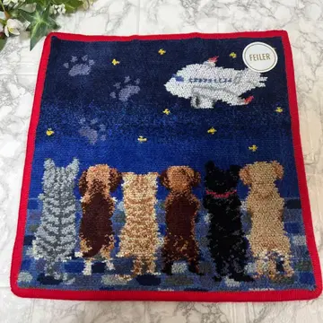 새상품 페이 x JAL 피핑 리틀 스카이 네이비 밤 손수건