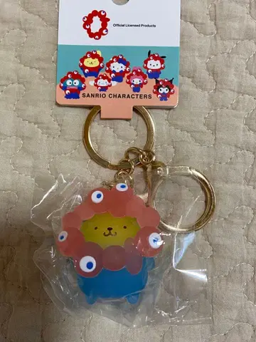 산리오 만박 미야쿠미야쿠 클리어 키링 폼폼푸딩