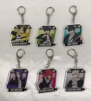 전 6종 세트 [ 블루 록 트레이딩 아크릴 키링 ]