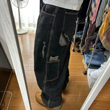 한정판 ruff-n-tuff 90s 초와이드 배기 데님 y2k 스트릿