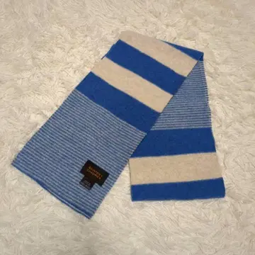 QUINTON & CHADWICK 머플러 울 100% 블루 계열