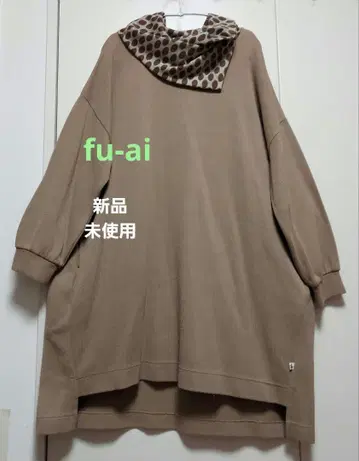 미사용 새상품 fu-ai 드럭 스토어즈 도트 무늬 카라 부착 원피스