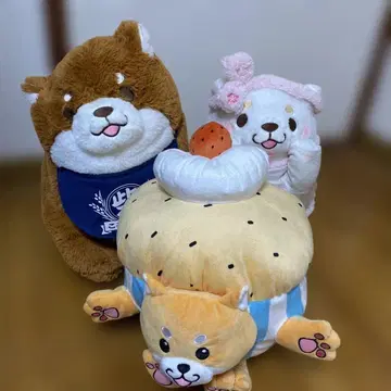 충견 모치시바 봉제 인형 세트 3점 세트