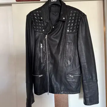 ALLSAINTS 블랙 가죽 라이더 자켓 L