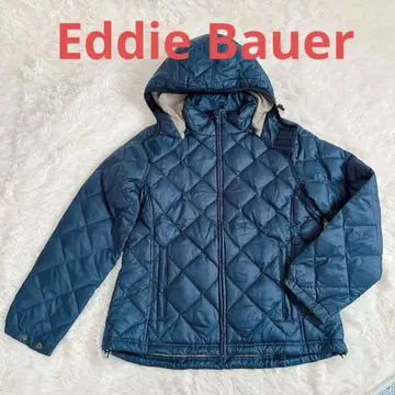 Eddie Bauer 구스 다운 80% 코트 네이비 PM 에디바우어
