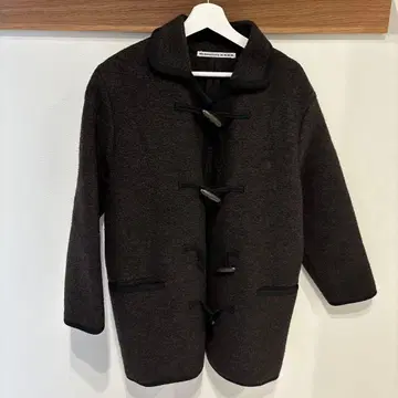 Mademoiselle NON NON 더플 코트 다크 브라운