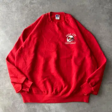 러셀 애슬레틱 맨투맨 90s USA제 자수 XL 빨간색 12593