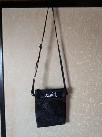 x-girl 메쉬 숄더백 블랙