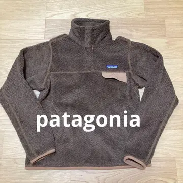 파타고니아 플리스 브라운 스냅버튼