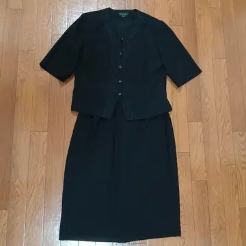 상복 예복 빅 사이즈 블랙 스커트 수트 반팔 재킷 포함 15호