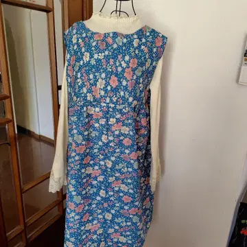 기모노 리메이크 꽃무늬 티셔츠 원피스