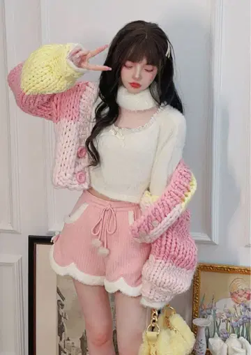 샤기 니트 bobon21