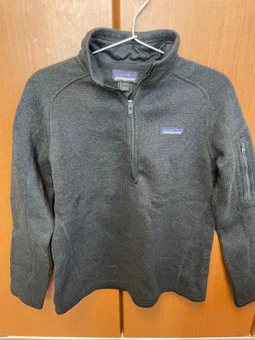 파타고니아 베터 스웨터 하프 지퍼 여성용 S 차콜 그레이