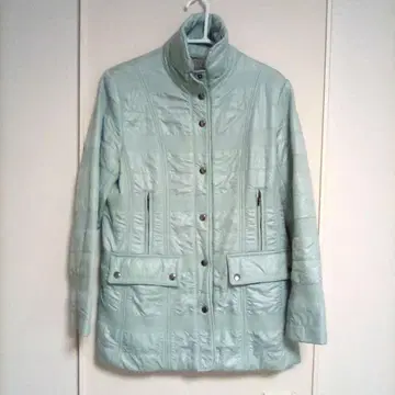 라이트 블루 퀼팅 자켓