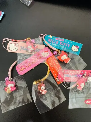 헬로키티 끈 장식 생물 시리즈 5종 세트