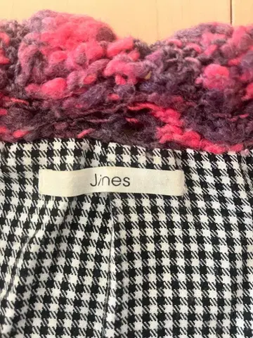 Jines 핑크 계열 니트 가디건