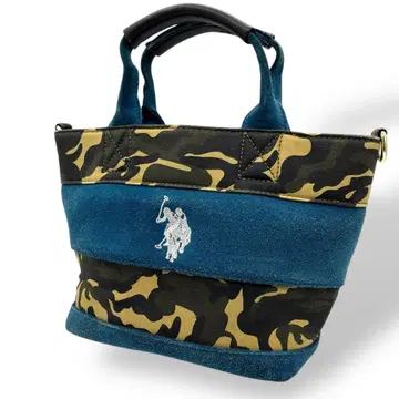 U.S POLO ASSN 유에스 폴로 어센 미니 토트백 카모플라쥬 캔버스