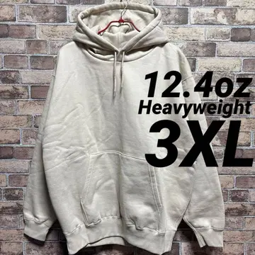 12.4oz 헤비 웨이트 후드티 무지 3XL(4L) 샌드