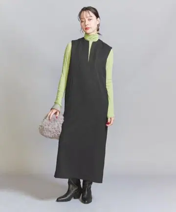 키넥 오버롤 스커트 BEAUTY&YOUTH 블랙 S