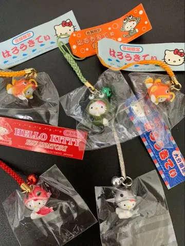 헬로키티 물고기 시리즈 스트랩 5종 세트