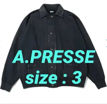 A.PRESSE Vintage Sweat Cardigan