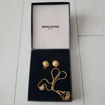SONIA RYKIEL 목걸이와 귀찌 세트