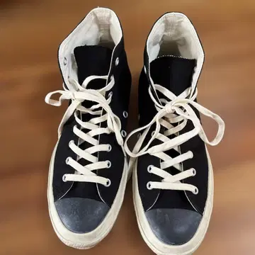 MOONSTAR 블랙 캔버스 하이컷 스니커즈