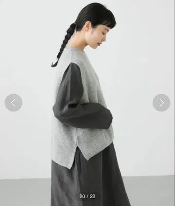 컨디션 최상 카구레 2023AW 해밀턴 울 니트 베스트