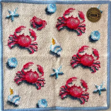 새상품 [ FEILER ] 손수건 [ 온더샌디비치 ] 블루 테두리