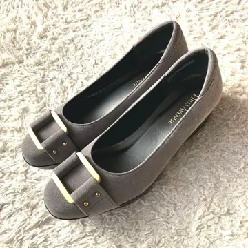 새상품급 힐즈아베뉴 버클 힐업 펌프스 그레이 24