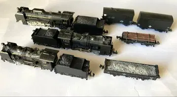 N 게이지 증기기관차와 화차 세트 D51 735