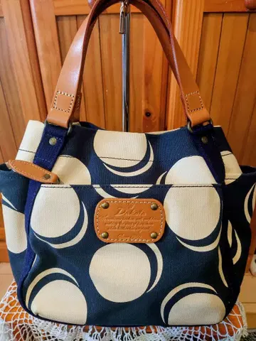 Di Lotti 토트백 네이비 아이보리