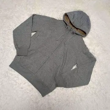UNIQLO 유니클로 보아 맨투맨 풀 집업 후드티 (긴팔) M 그레이
