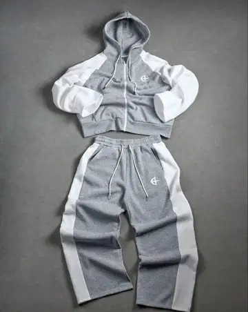 [레어] 90s Crypton 셋업 그레이 스웨트 팬츠