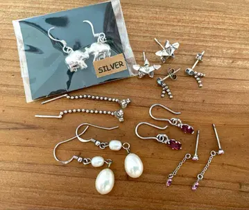실버 925 귀걸이 묶음 판매 액세서리