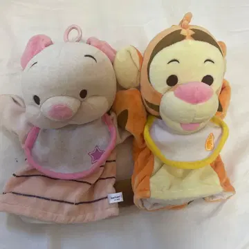 디즈니 피글렛 티거 핸드 퍼펫 봉제 인형