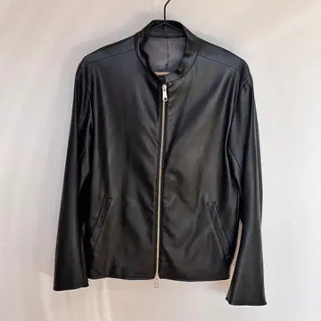 SHIPS 블랙 페이크 가죽 자켓 M