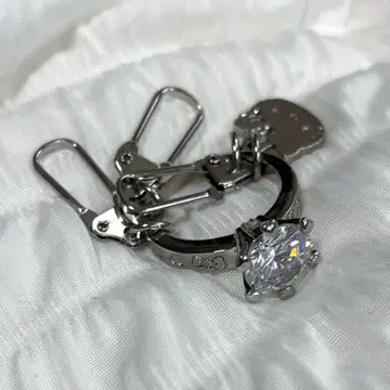 실버 다이아풍 키링 키홀더 산리오 헬로키티 키티