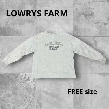 LOWRYS FARM 우라케 모듬 로고 풀오버 프리