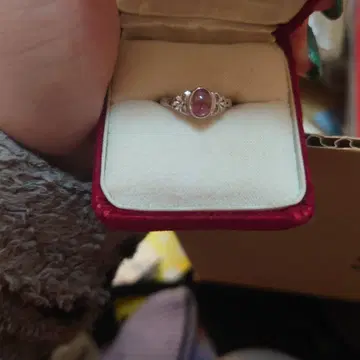 실버 925 로즈쿼츠 반지