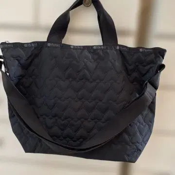 레스포 DELUXE EASY CARRY TOTE 블랙 하트 데보스