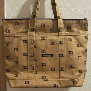 [ 새상품급 ] marimekko 로고 매니아 토트백 베이지