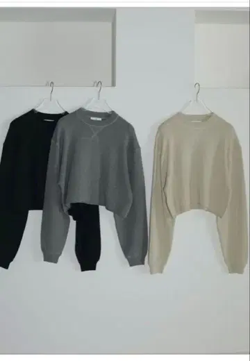 안느크 크루넥 스티치 니트