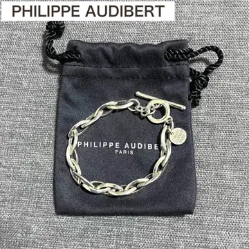 PHILIPPE AUDIBERT 체인 팔찌 실버
