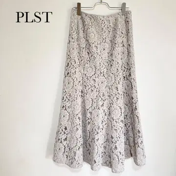PLST 머메이드 롱 스커트 그레이 M 사이즈
