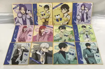 전 12종 세트 [ 블루 록 트레이딩 미니 색지 테디베어 ]