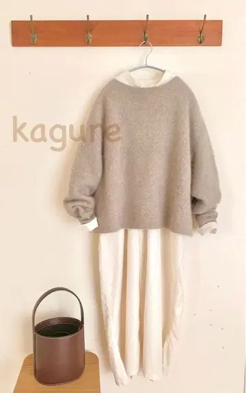 카구레 코튼 실크 셔츠 원피스 롱 원피스 밴드 카라 면