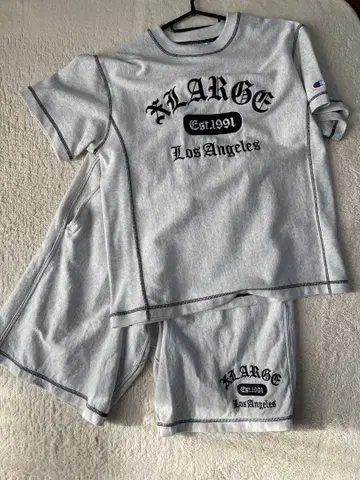 XLARGE x Champion 콜라보 셋업 S