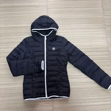 아디다스 나일론 자켓 라이트 다운 파카 블랙 L